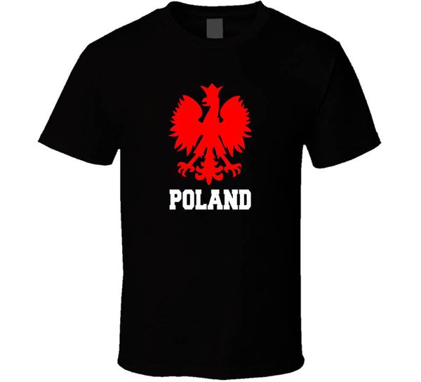 

koszulka polska polish new shirt black white tshirt men's new funny tee shirt