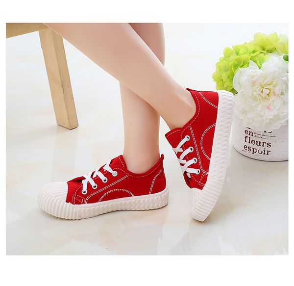 

athletic & outdoor mxhy children's shoes canvas four seasons boys and girls in the big children low to help, Black