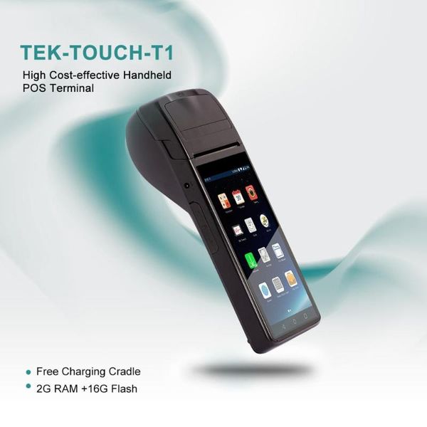 

teklead android terminal handheld pda 58mm thermal reciept printer 4g network wifi bluetooth nfc touch screen for retail