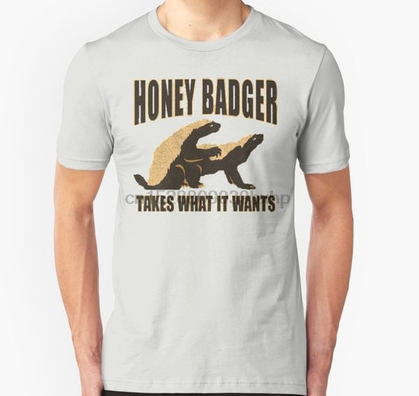 

мужчины с коротким рукавом тенниска honey badger принимает мужская майка женщины тенниска
