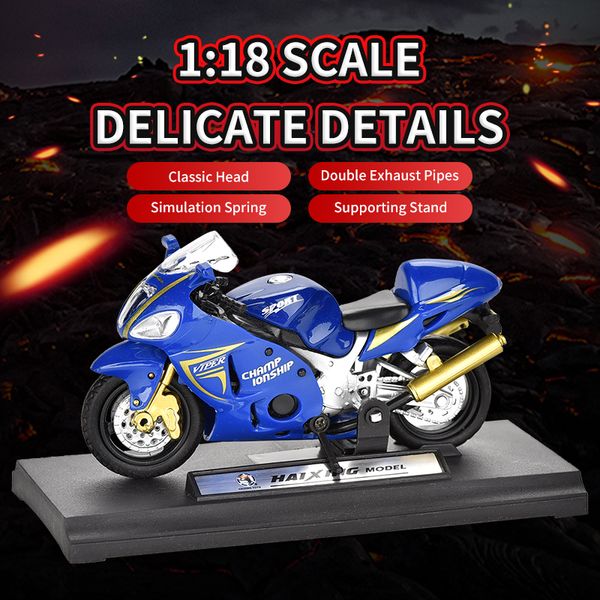 

kid toys model car toys 1:18 alloy model motorcycle high speed motor motorcycle 2020 sell gift of the child