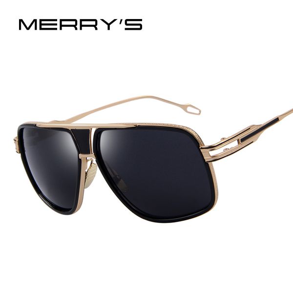 

sunglasses merry's men's est vintage big frame goggle summer style brand design sun glasses uv400, White;black
