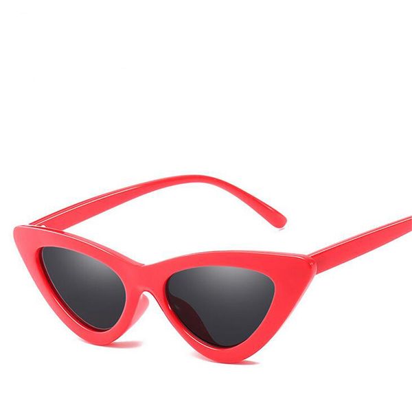 

new trend plastic frame retro cat eye sunglasses women men fashion personality anti-uv women men sun glasses 2020, White;black
