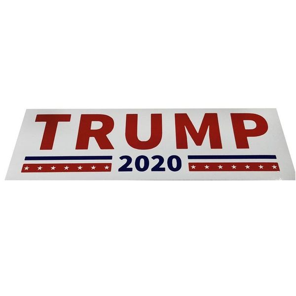 

trump 2020 car stickers 7.6*22.9cm bumper sticker keep make america great decal for car styling vehicle paster 4 new styles