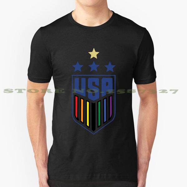 

uswnt crest 4 stars lgbtqia summer funny t shirt for men women