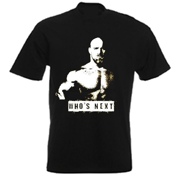

bill goldberg who next wrestling t-shirt cotton gym sportswear tee shirt