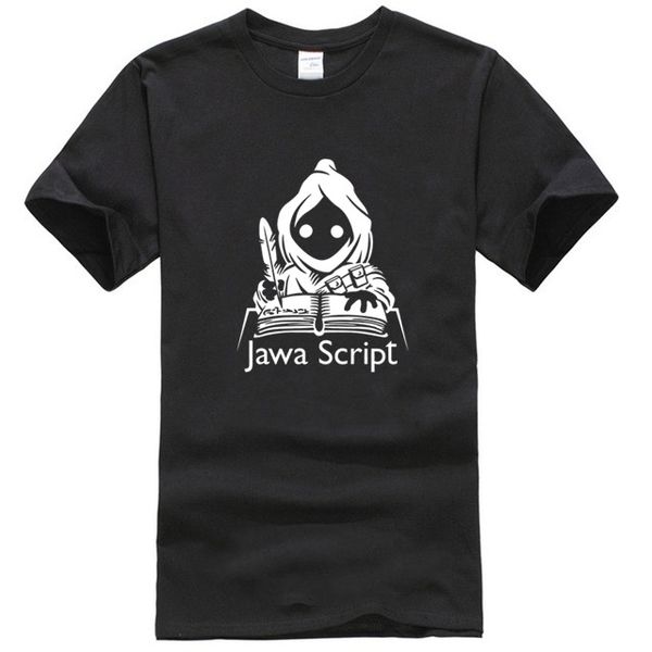 

men's t shirt 100% cotton javascript coder programmer developer jawa script funny sayings gift tee
