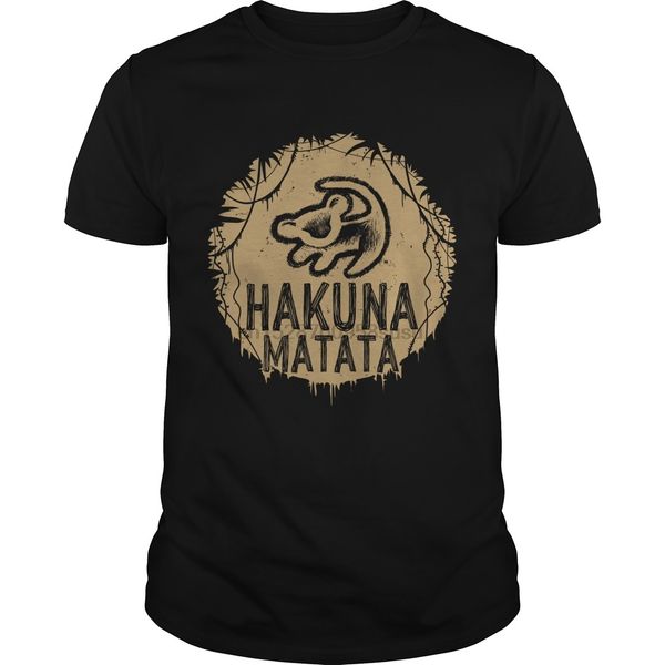 

men tshirt short sleeve hakuna matata t-shirt (2)cool one neck women t-shirt