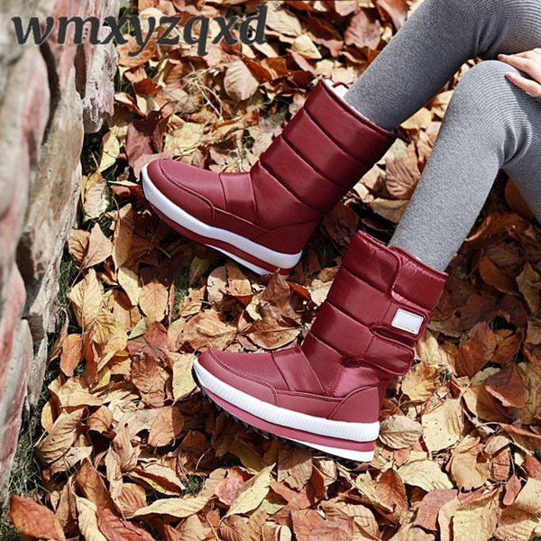 

female snow boots comfortable winter boots women flat waterproof 2020 shoes botas mujer botas femininas de inverno wmxyzqxd, Black