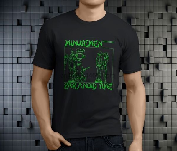 

new popular minutemen paranoid time mens black t-shirt size s-3xl