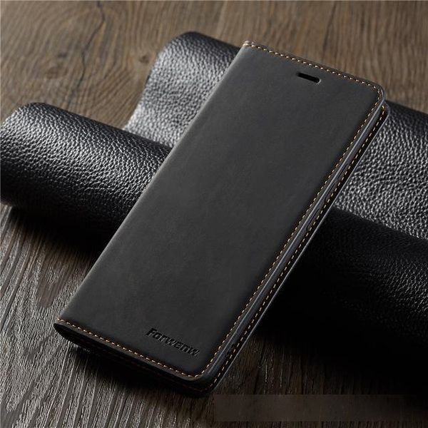 

forwenw magnetic leather wallet case leather bumper with card slot flip magnet cover for iphone 11 pro max samsung s10 huawei p20 p30