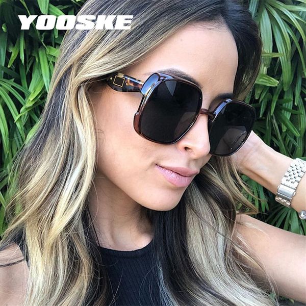 

yooske 2020 fashion women sunglasses luxury elegant oversized sun glasses ladies vintage square eyewear driving goggles uv400, White;black