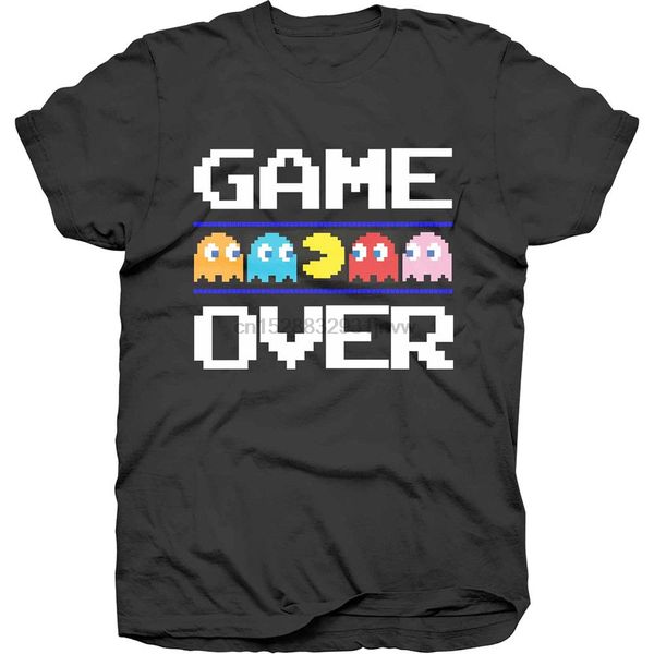 

pac man game over classic official pacman namco arcade game black mens t shirt cool casual pride t shirt men new