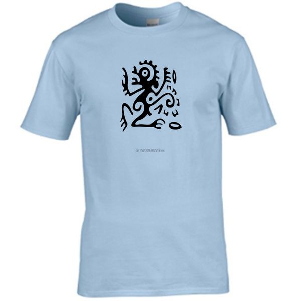 

mayan style art print vinyl printed mens t shirt men t shirt