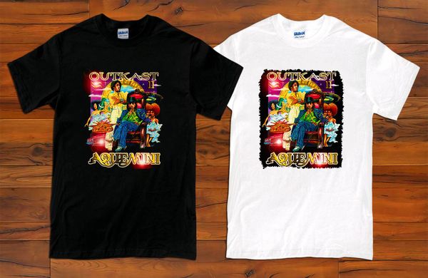 

outkast aquemini rap hip hop music songs men's black and white t-shirt (xs-3xl) cool casual pride t shirt men new