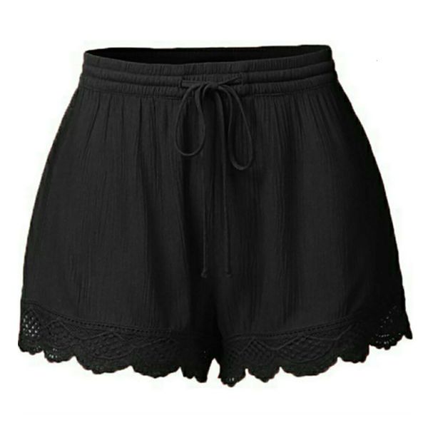 

lace plus size rope tie women lady shorts summer casual shorts high waist short beach bow shorts trousers, White;black