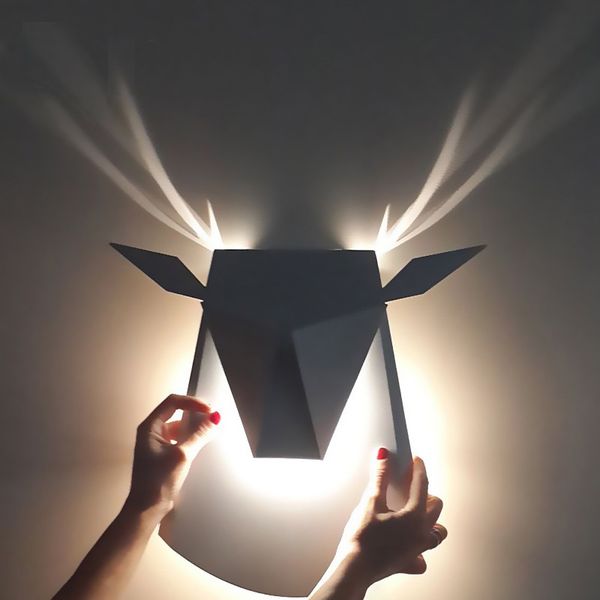 

character corridor lamp staircase wall lamp sitting room the bedroom room antlers of the head of a bed wall
