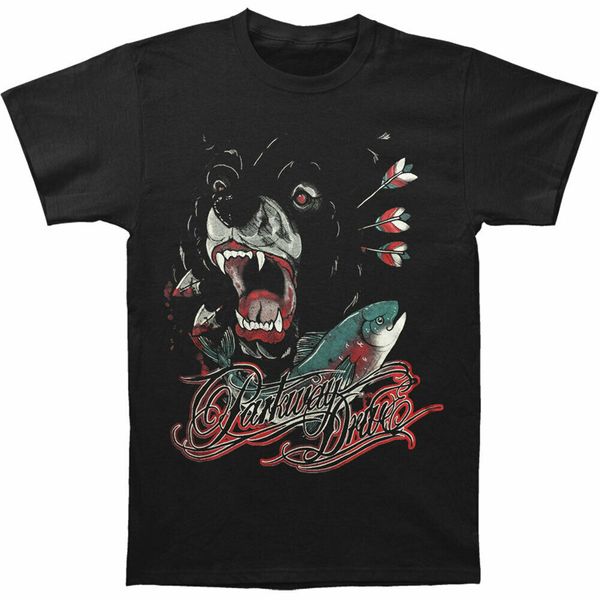 

parkway drive men's bear t-shirt black confortable tee shirt