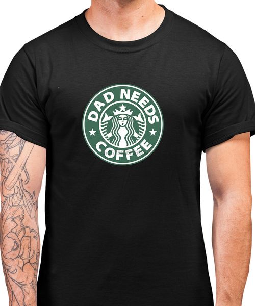 

dad needs coffee (83) dad t shirt mens fathers day gift daddy dad t-shirt