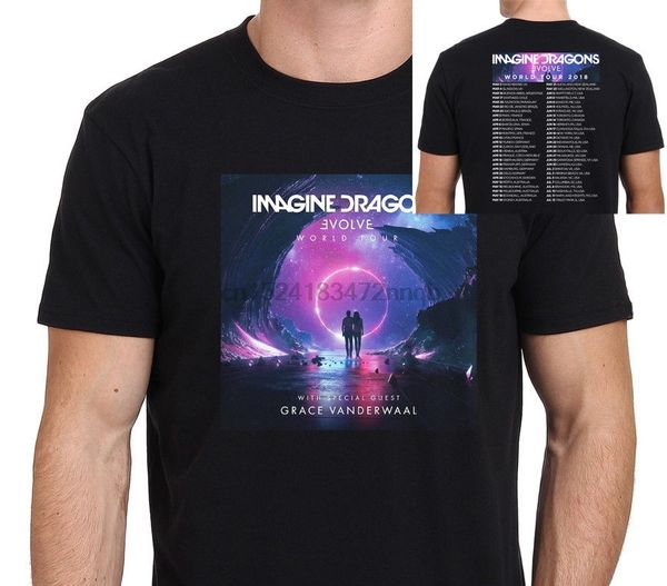 

imagine dragon evolve world tour men& t-shirt black size s-3xl