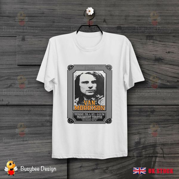 

van morrison concert poster 70s jazz retro cool moondance t shirt b156