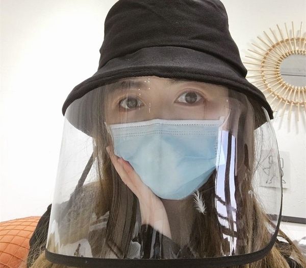 

new kids women bucket hat anti-dust anti-fog hat parent-child fisherman cap women men outdoor protective cap, Blue;gray