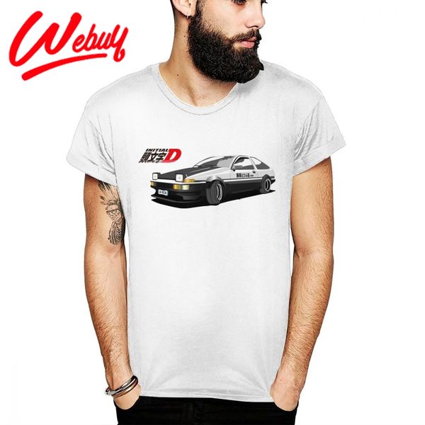 

initial d ae86 car homme t shirt male streetwear s-6xl short sleeve 100% cotton tees fashionable