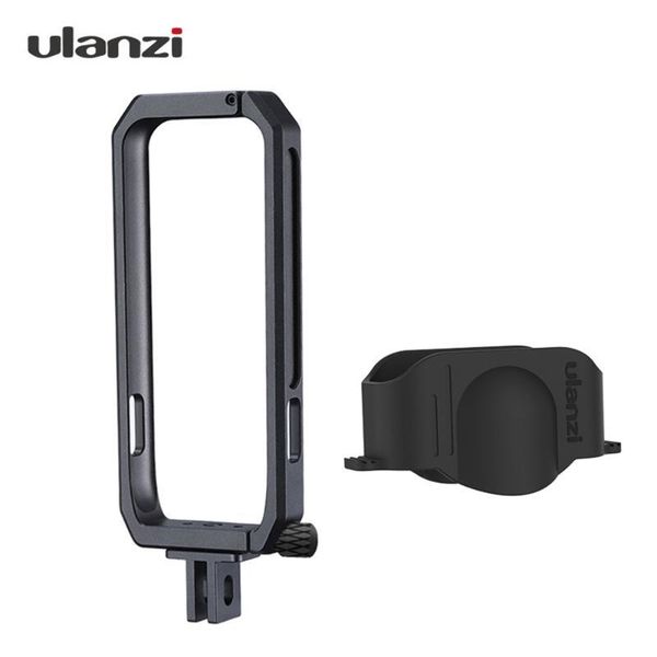 

ulanzi action camera vlog cage case protective frame aluminum alloy with lens cover compatible with insta360 one x pgraphy