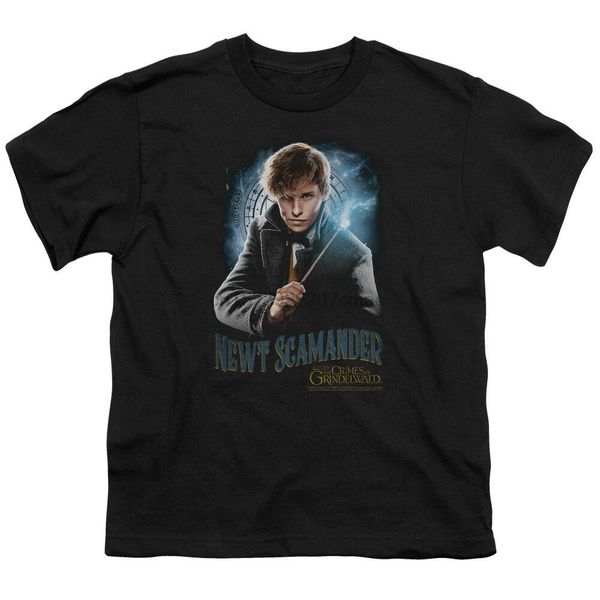 

fantastic beasts 2 kids t-shirt newt scamander black tee