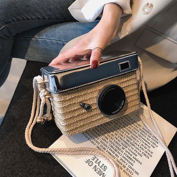

small straw bucket square women bag shoulder crossbody bags for women summer beach straw bag ladies handbag bolsa feminina #t1g