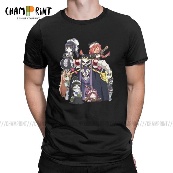 

overlord-pleiades anime t shirts for men pure cotton fun t-shirt crew neck tees short sleeve gift idea