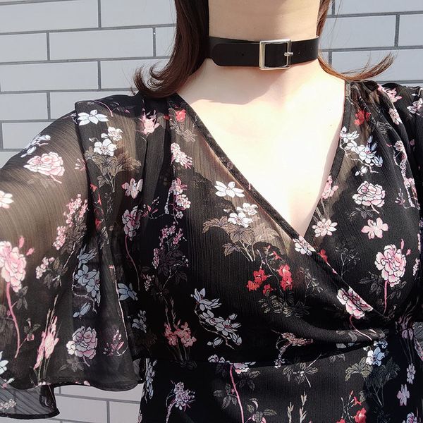 

charm bracelets punk harajuku collar choker necklace pu leather goth 100% handmade neck wristband jewelry bracelet, Golden;silver