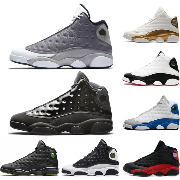 

cap and gown 13 13s mens basketball shoes bred class of 2003 he got game men trainer sports sneakers size 41-47