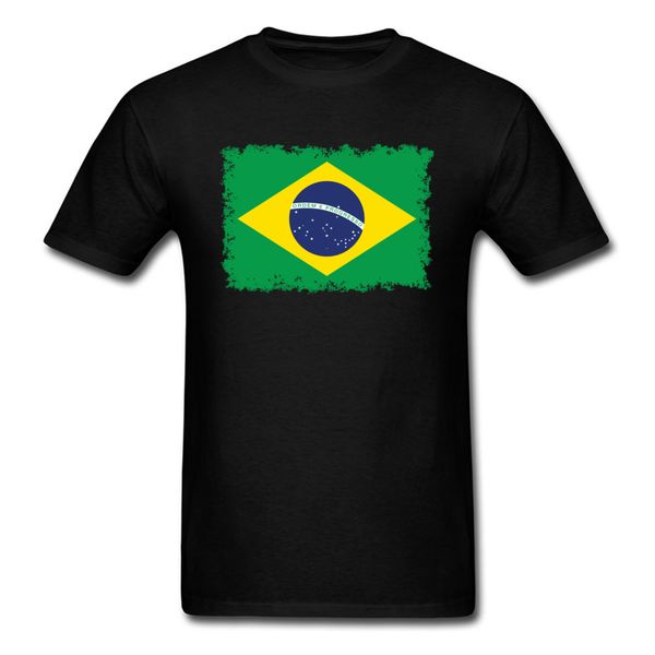 

brazilian flag summer/autumn 100% cotton round neck tees short sleeve casual sweatshirts oversized summer t-shirts