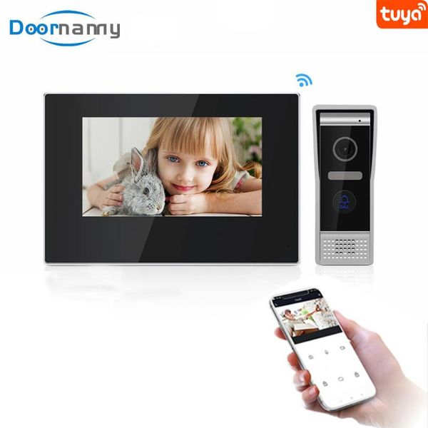 

video door phones doornanny full touch screen intercom for home apartment wifi intry bell tuya smart doorbell with camera