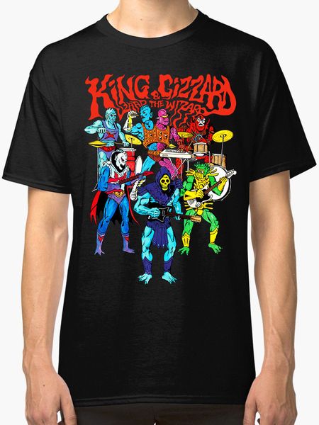 

king gizzard and the lizard wizard new t-shirt men's black cotton t-shirt fashion t shirt tee