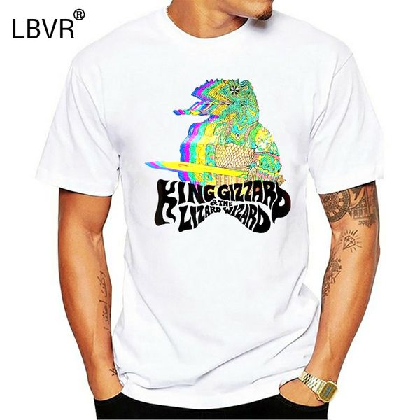

king gizzard and the lizard wizard short sleeve white t-shirt s-3xl for youth middle-age old age tee shirt