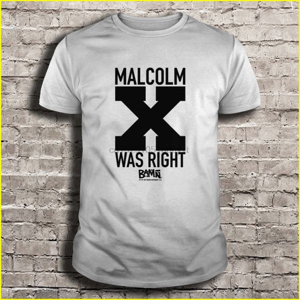 

men t shirt malcolm x was right bamn women t-shirt