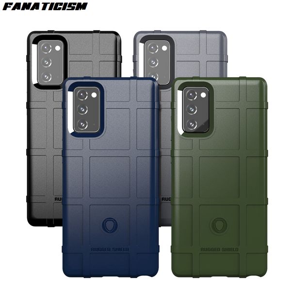 

rugged fiber shield matte rubber case for samsung galaxy note20 note 20 ultra case anti-fall shockproof armor phone cover