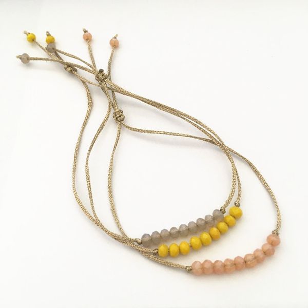 

beaded, strands exquisite compact multi-colored crystal bracelet retro classic trendy accessories birthday gifts elastic jewelry charm, Black