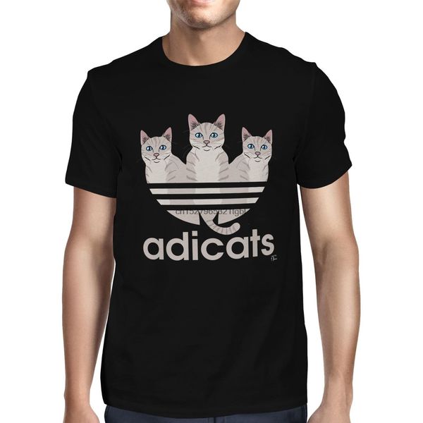 

1tee mens adicats spoof cats t shirt