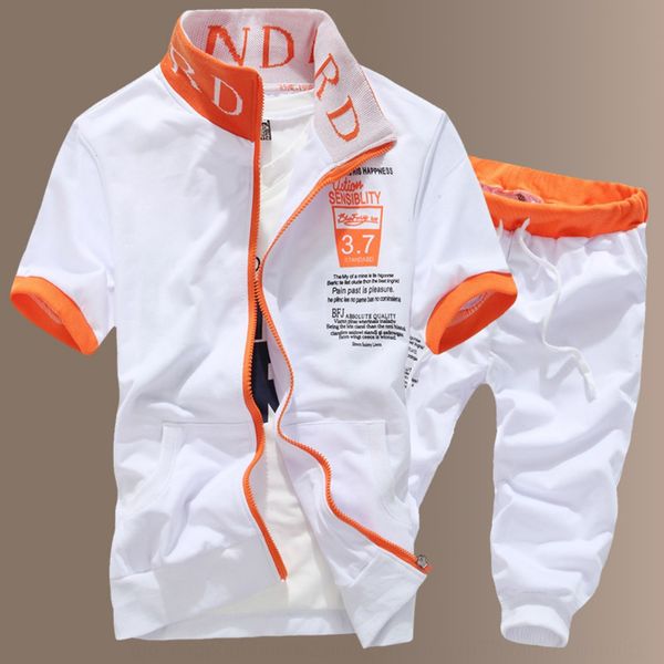 

лето свитер мужской костюм 2019 случайных спортивной летней спортивной sportswearsweater sportswearclothing пара моды короткий рукав женщин, Black