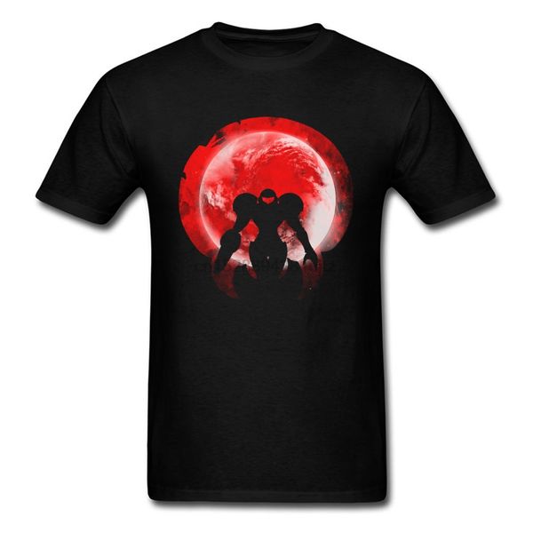 

japan parasite hunter outline t shirt red white men funny anime tshirt iron man super hero t-shirt men cool fashion