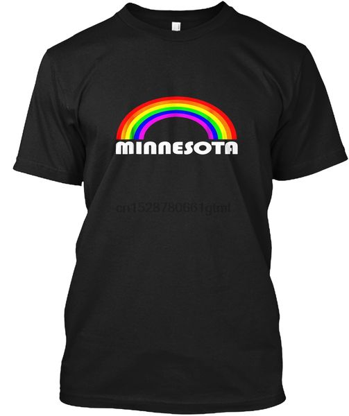 

men t shirt minnesota rainbow gay lgbt women t-shirt