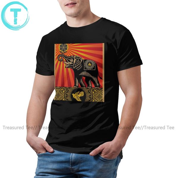 

elephant t shirt elephant t-shirt fun male tee shirt short-sleeve 5x graphic classic 100 percent cotton tshirt