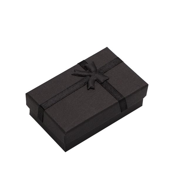 

32pcs ювелирные изделия 8x5cm black ожерелье для подарка кольца бумаги ювелирная box упаковка серьга браслет дисплей с губка mx200810, Black;white