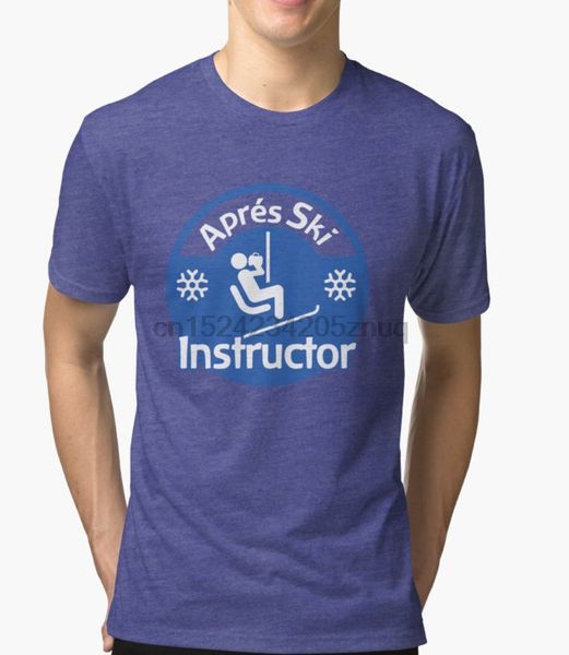 

printed men t shirt cotton tshirts o-neck short-sleeve apres ski instructor women t-shirt