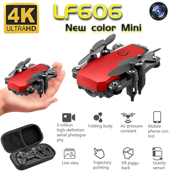

mini drone lf606 4k hd camera foldable drone one click return fpv follow me rc helicopter quadrotor children toy