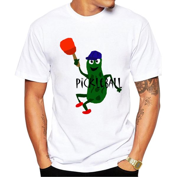 

teehub 2019 fashion playing pickleball design men t-shirt short sleeve funny pickle printed tshirts casual summer tees