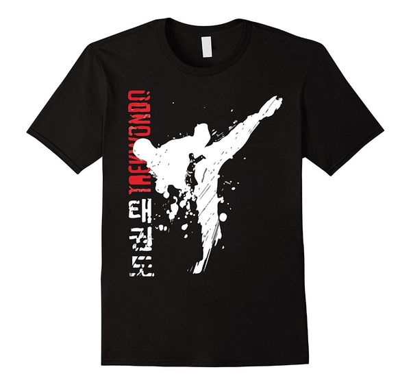

taekwondo martial arts 100% cotton straight o-neck short sleeve tee shirt homme short sleeve men funny hipster t shirt